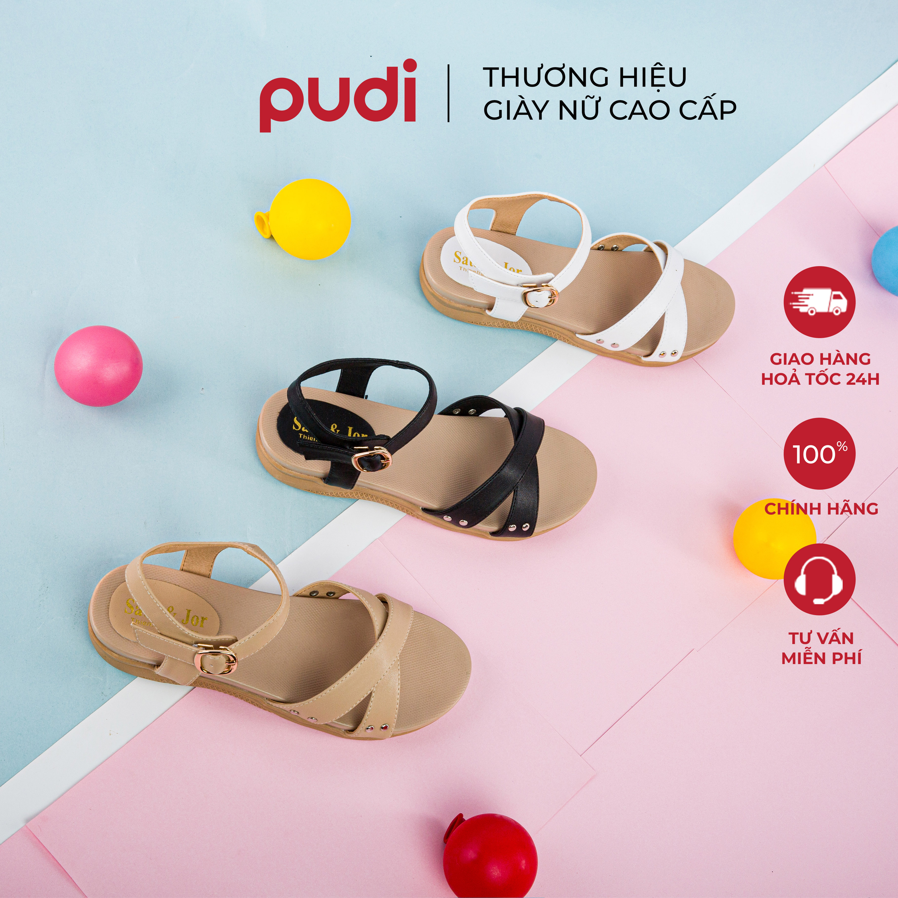 SANDAL NỮ QUAI CHÉO |PUDI| ĐẾ ĐÚC BỀN BỈ, CHỐNG TRƠN - 9348