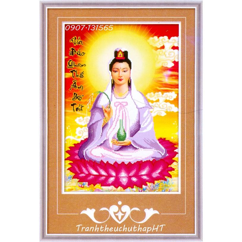 Tranh đính đá Phật Bà Quan Âm VS091 – Tự đính