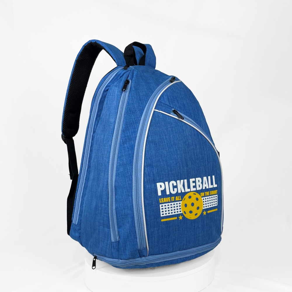 Balo đựng vợt Pickleball, Tennis,Cầu Lông, 6 Ngăn Riêng Biệt( Có Ngăn Giày Riêng), Kích thước 48 x 31 x 17,5cm