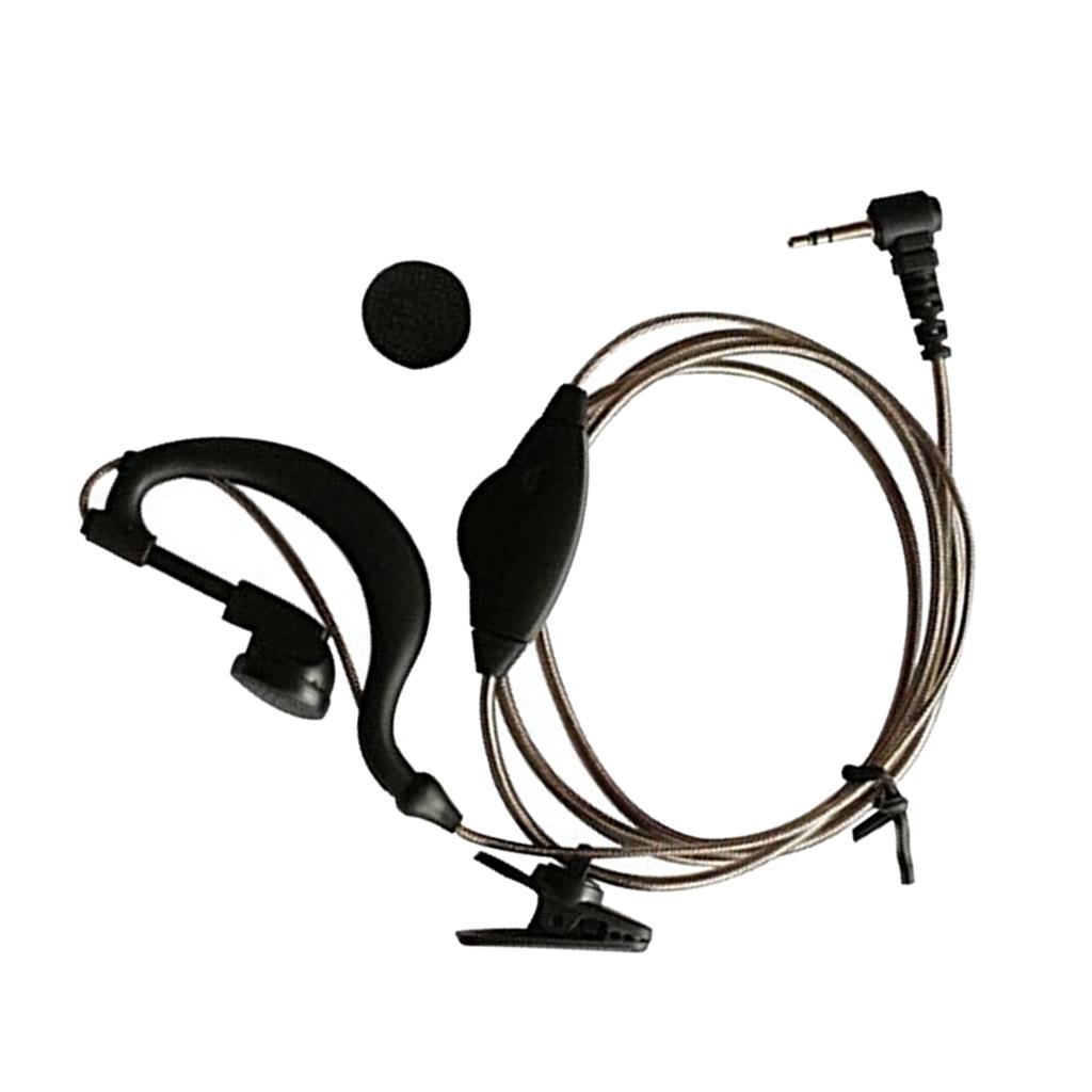 1pin 2.5mm Black Aluminum Foil Earpiece Earphone Headset for Motorola Talkabout Cobra Walkie Talkie Two Way Radio 1pin