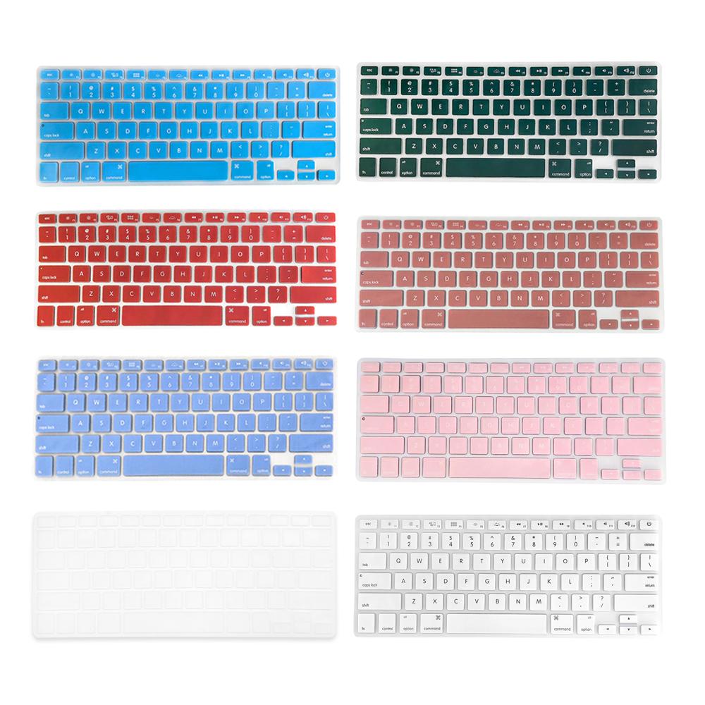 TPU Keyboard Cover Dustproof Keyboard Protective Film Compatible with Apple MacBook Air 13.3 inch A1466/A1369 Dark Blue