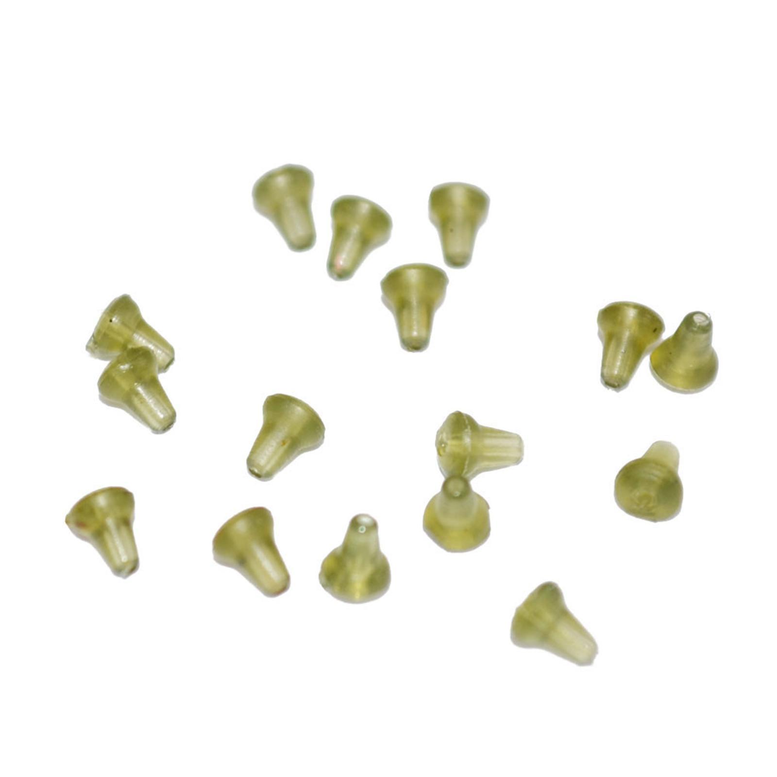 2x100PCS Hook Stop Beads Carp Fishing Terminal Rigs Rubber Carps Rig Holder