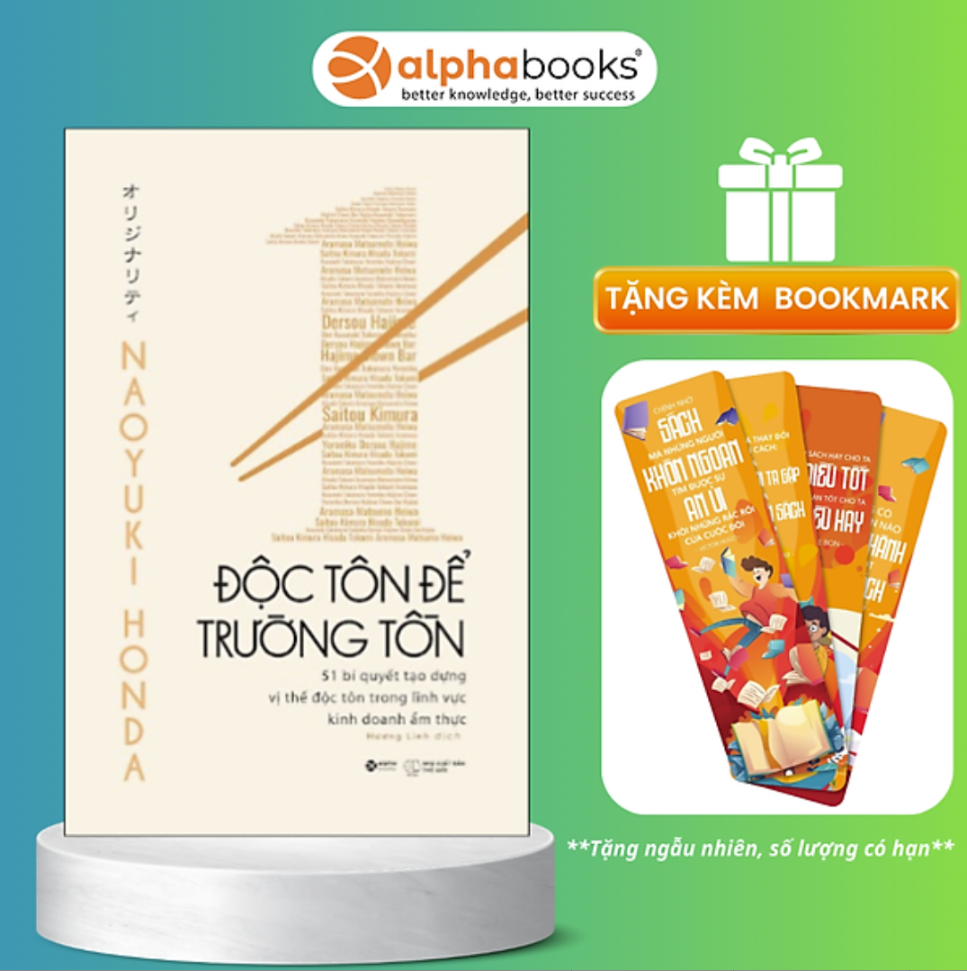 Sách Bài Học Kinh Doanh: Độc Tôn Để Trường Tồn - (Cuốn Sách Của Những Nhân Vật Trong Làng Ẩm Thực Nổi Tiếng / Tặng Kèm Bookmark Greenlife)