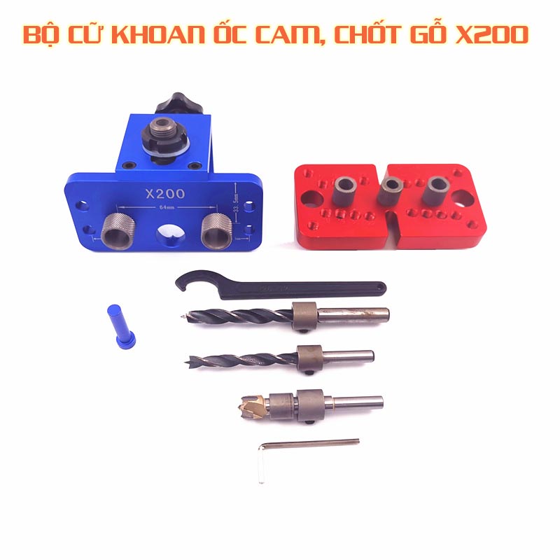Bộ cữ khoan lỗ mộng cao cấp X200