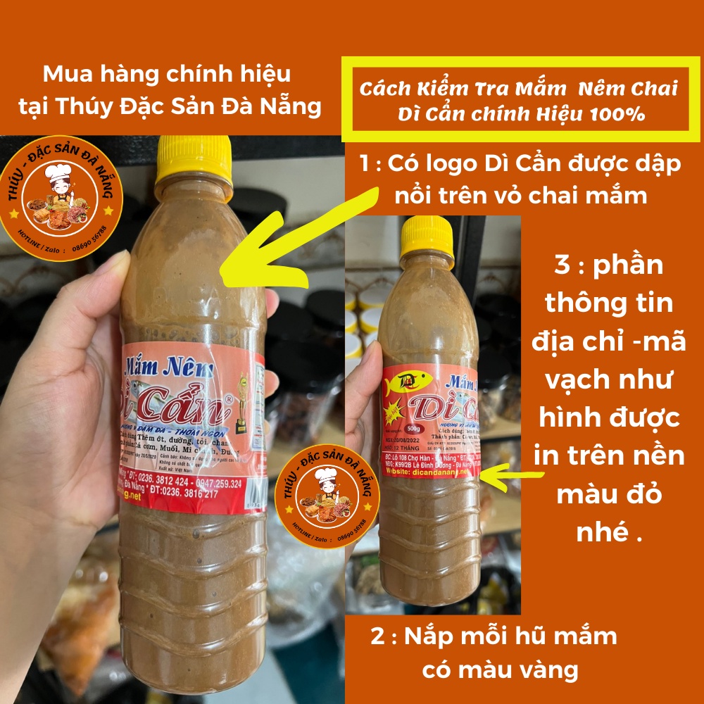 CHAI 500ML MẮM NÊM CHAI DÌ CẨN ĐẶC SẢN NỔI TIẾNG ĐÀ NẴNG, MÓN MẮM ĐỘC ĐÁO MIỀN TRUNG HƯƠNG VỊ ĐẬM ĐÀ