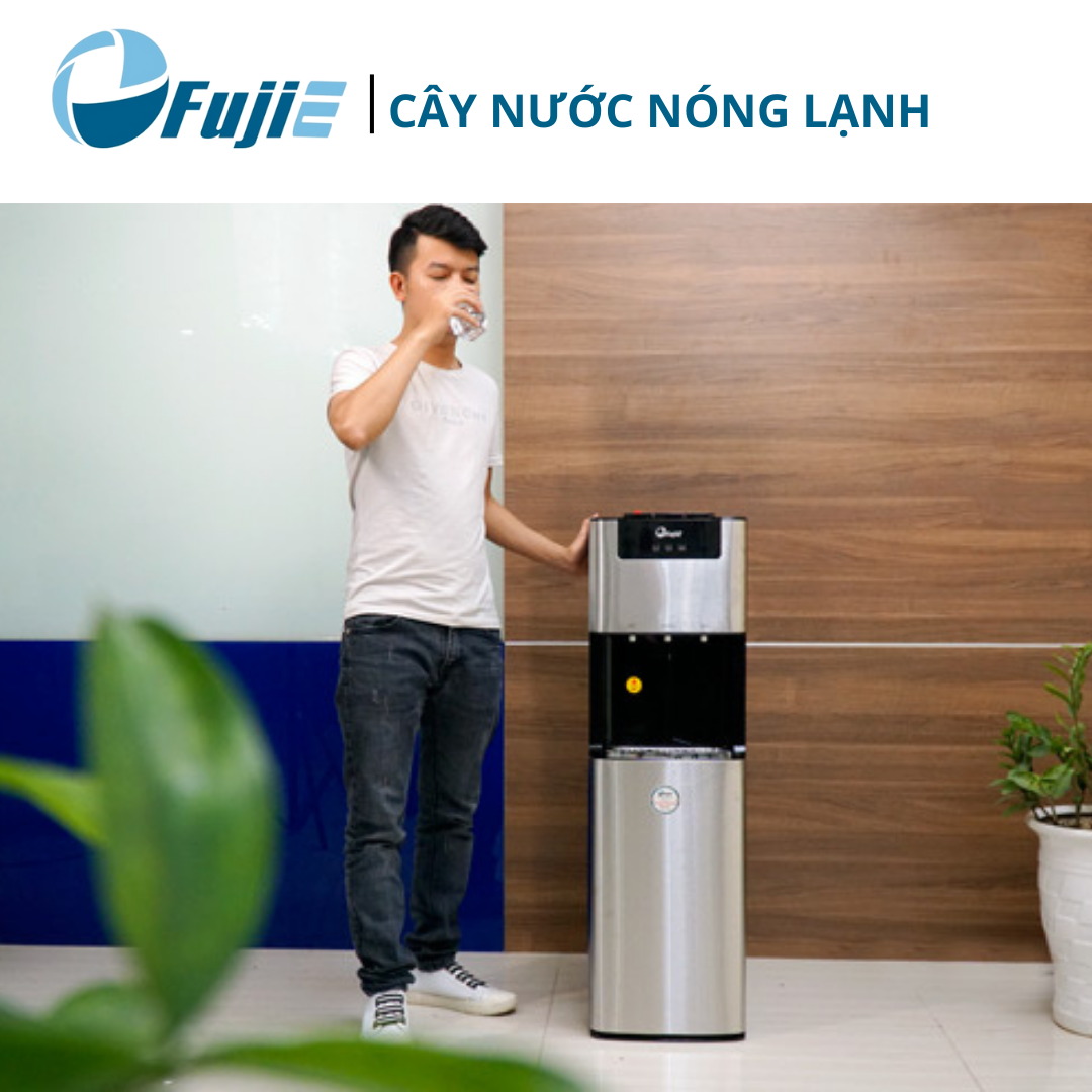 Cây nước nóng lạnh bình âm cao cấp FujiE WD7500C, làm lạnh nhanh bằng Block - Hàng chính hãng