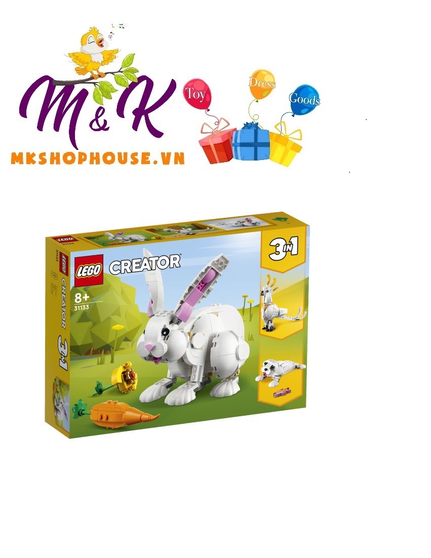 LEGO Creator 31133 Thỏ Trắng Dễ Thương