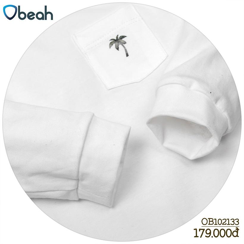 Bộ body cổ chồng Obeah hoạ tiết cây dừa, màu trắng, chất liệu cotton organic Fullsize 59 đến 90