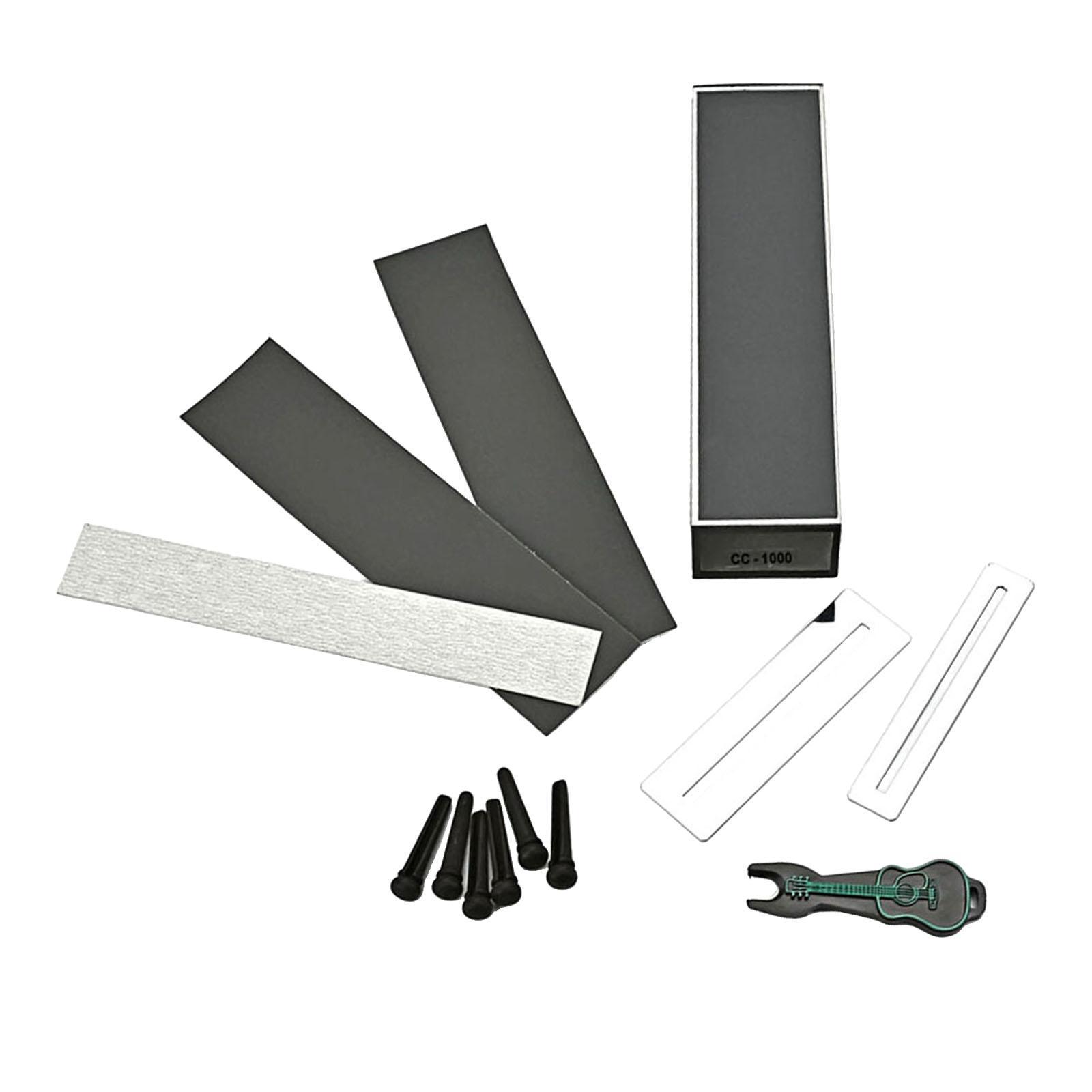 Guitar Fret Crowning Dressing File Luthier String Fret Repairing With Sleeve