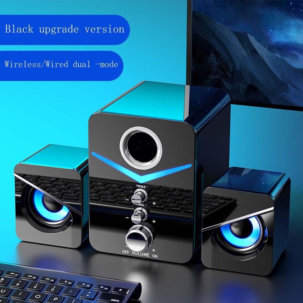 Universal Desktop Máy tính Audio Home Desktop Subwofer Loa có dây Máy tính xách tay Màu loa đa phương tiện: Phiên bản nâng cấp