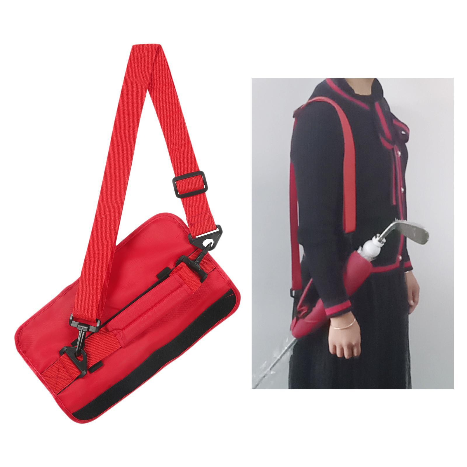 Golf Club Bag Lightweight Travel Driving Range Carrier Course Sleeve Red