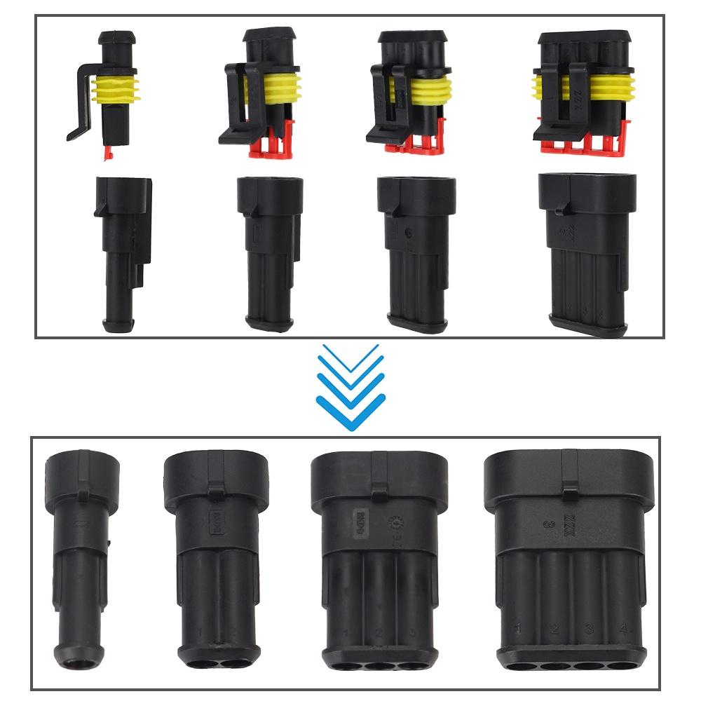 Dây cáp kết nối 1-4 pin cho xe hơi xe máy