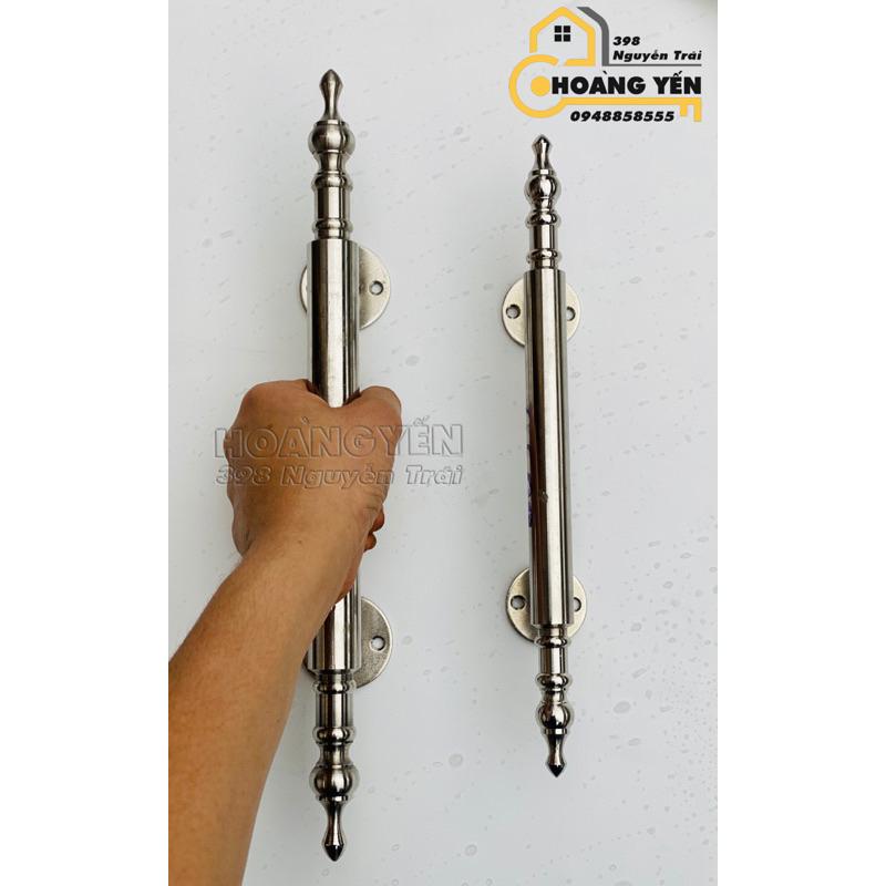 Tay nắm cửa inox, tay nắm cổng, tay nắm cửa nhựa, nhôm kính inox đặc chuẩn 304 không gỉ 27cm và 32cm