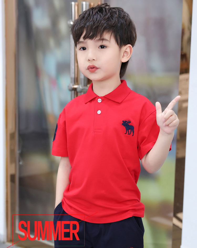 Áo polo bé trai cao cấp chất vải cá sấu cotton mềm mịn an toàn cho da bé ATP3