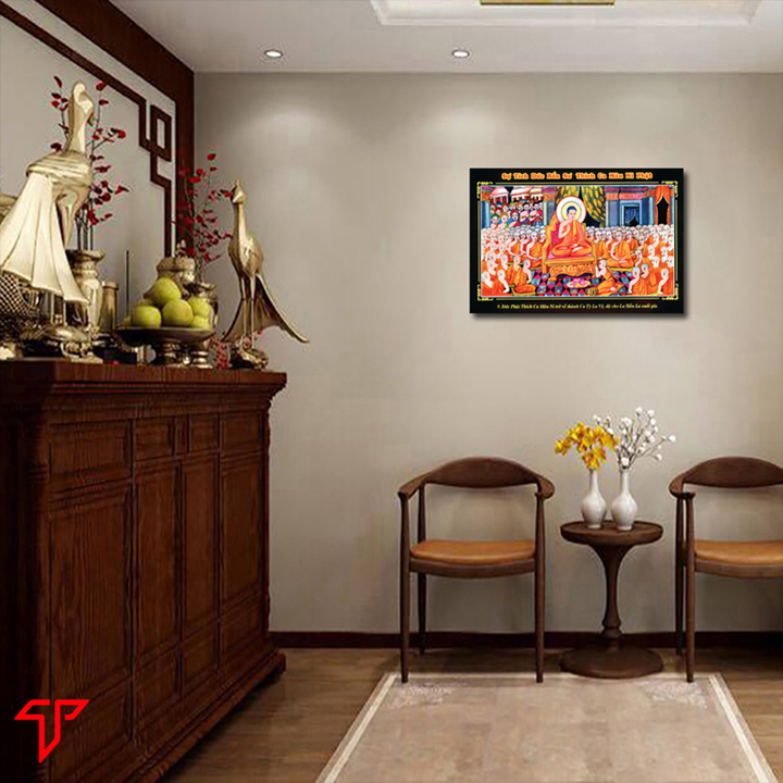 Tranh treo tường trang trí nhà cửa mẫu Phật tổ như lai, thích ca mâu ni, Tranh Phật Giáo Phật Thích Ca Mâu Ni 2065