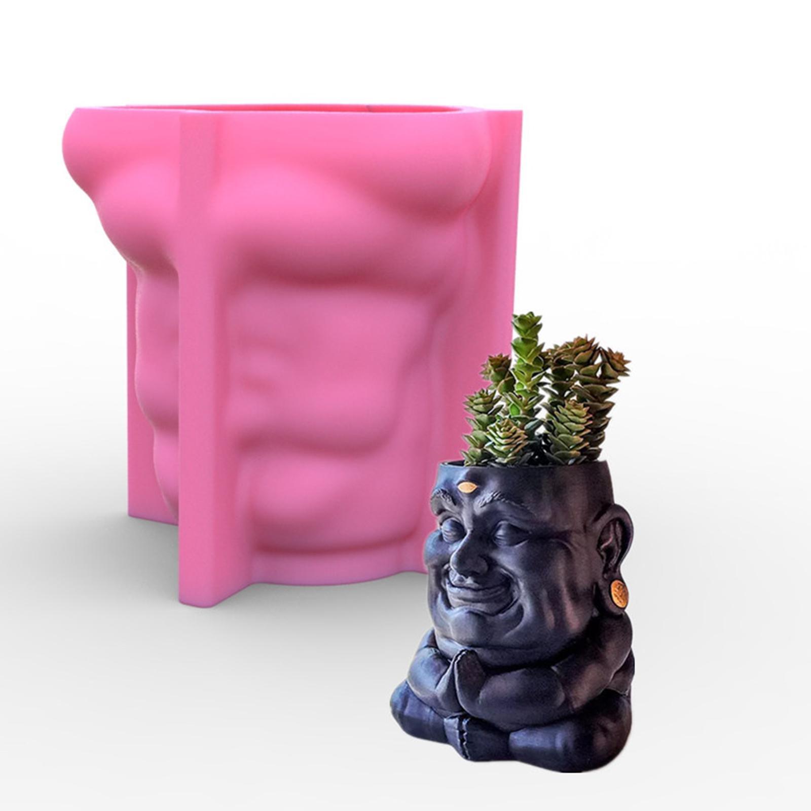3D Silicone Vase Mold Pen Holder Mold Epoxy Resin Casting Flower Pot Mould Concrete Vase