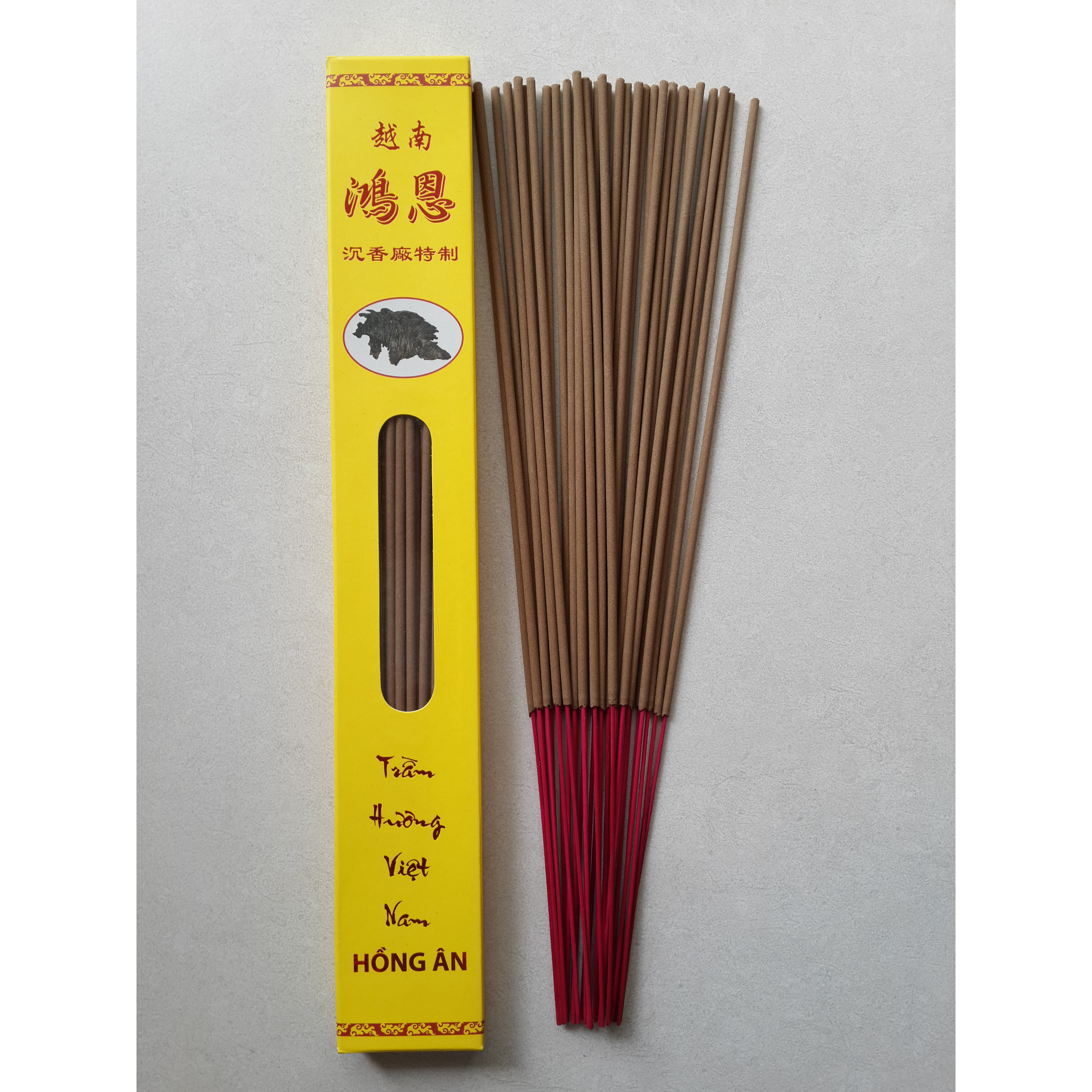 Nhang Trầm Hương Hồng Ân có tăm 30cm 50cây