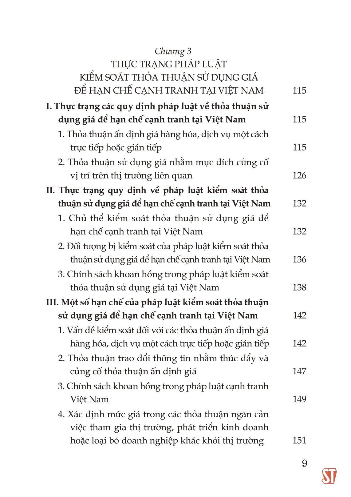 Pháp Luật Kiểm Soát, Thảo Thuận Sử Dụng Giá - Lý Thuyết Và Thực Tiễn Tại Việt Nam
