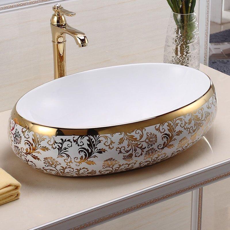 LAVABO HOA VĂN ĐẶT BÀN ĐÁ 179