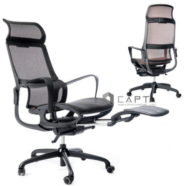 Ghế công thái học Ergonomics màu đen CR4314-M Nội thất Capta