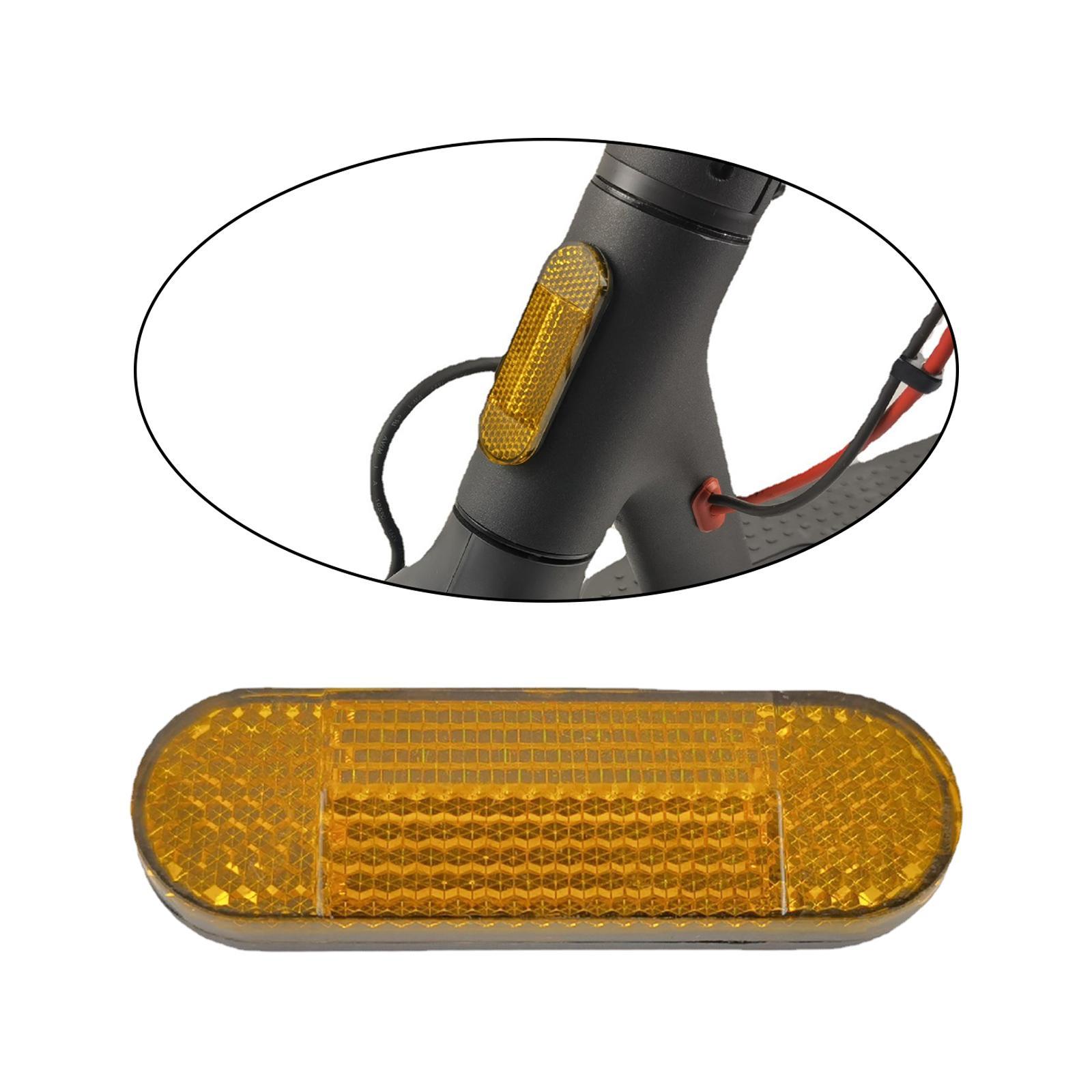 Amber Reflectors Bicycle Safety Reflector Reflective Sticker Universal Compatible with Scooter, Bike