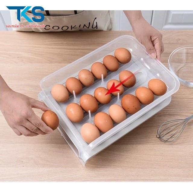 Khay đựng trứng đa năng, hộp đựng trứng có nắp đậy tiết kiệm không gian