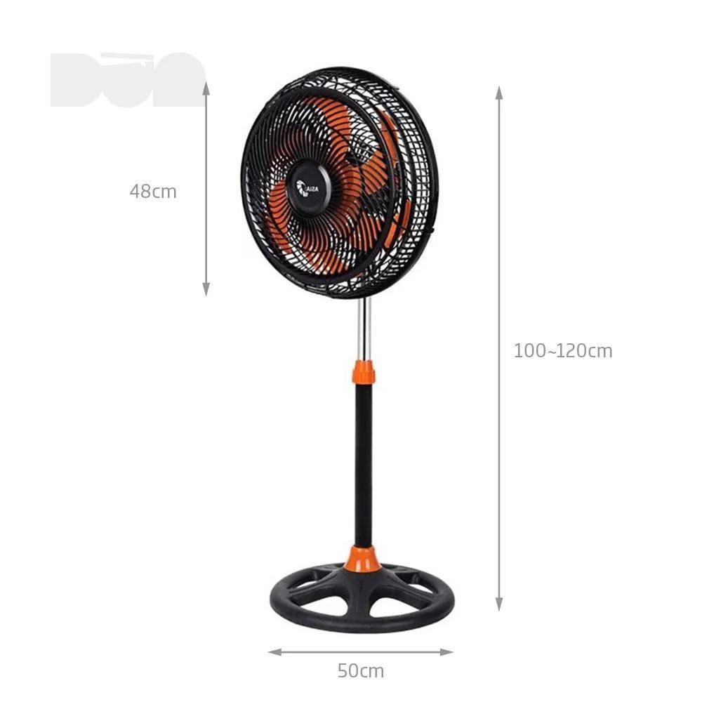 Quạt đứng Asia TURBO 6 cánh 80w - bán công nghiệp - Màu đen - Hàng chính hãng