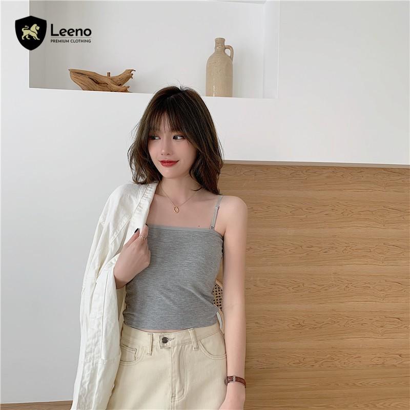 Áo 2 dây croptop thun co giãn 4 chiều - Hai dây có chốt điều chỉnh