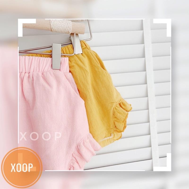 Bộ cánh tiên quần túi hoa nhí chạy bèo 2 màu cho bé gái