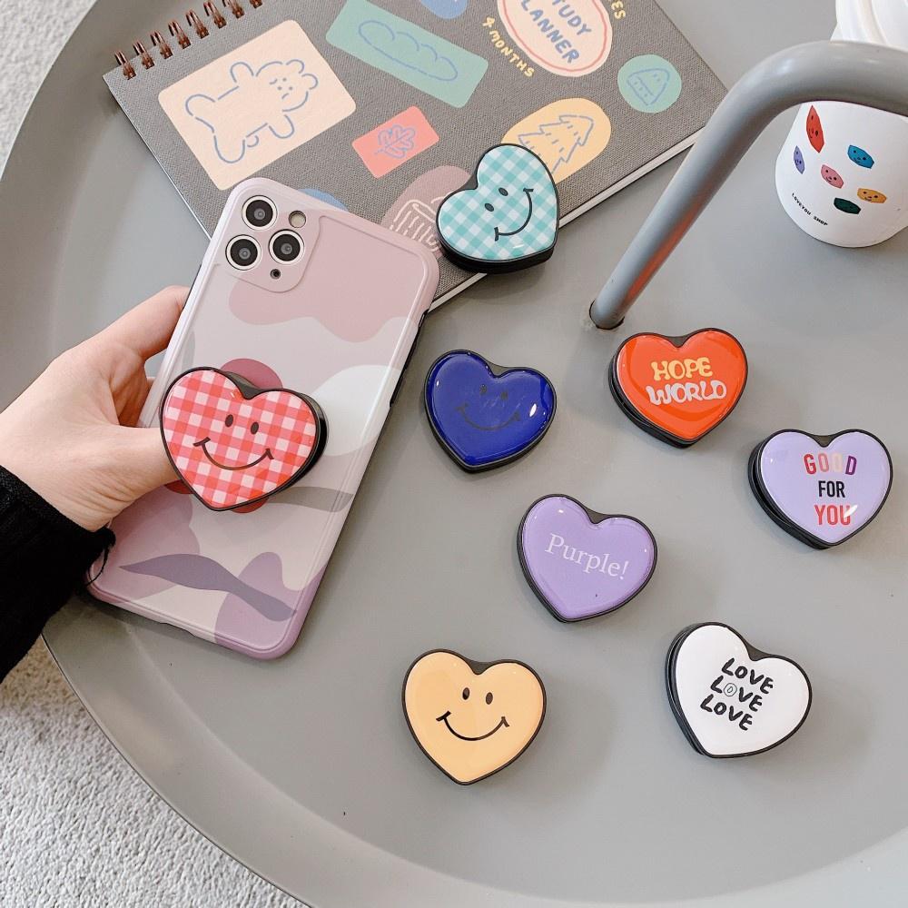 Nhẫn Đỡ Điện Thoại Xoay 360 Độ Hình Trái Tim Dễ Thương Cho Iphone & Android Đứng