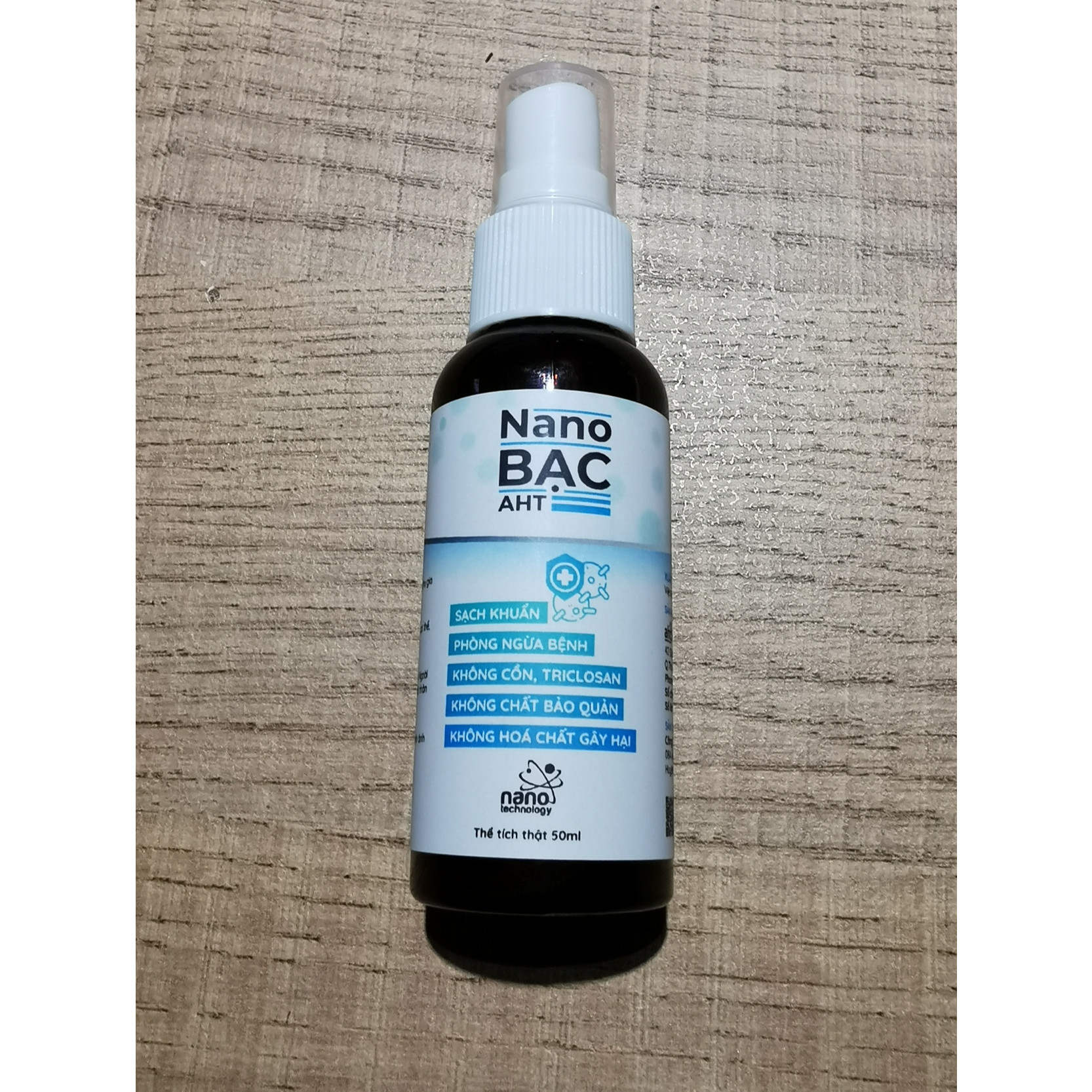 Chai xịt diệt khuẩn Nano bạc AHT 50ml