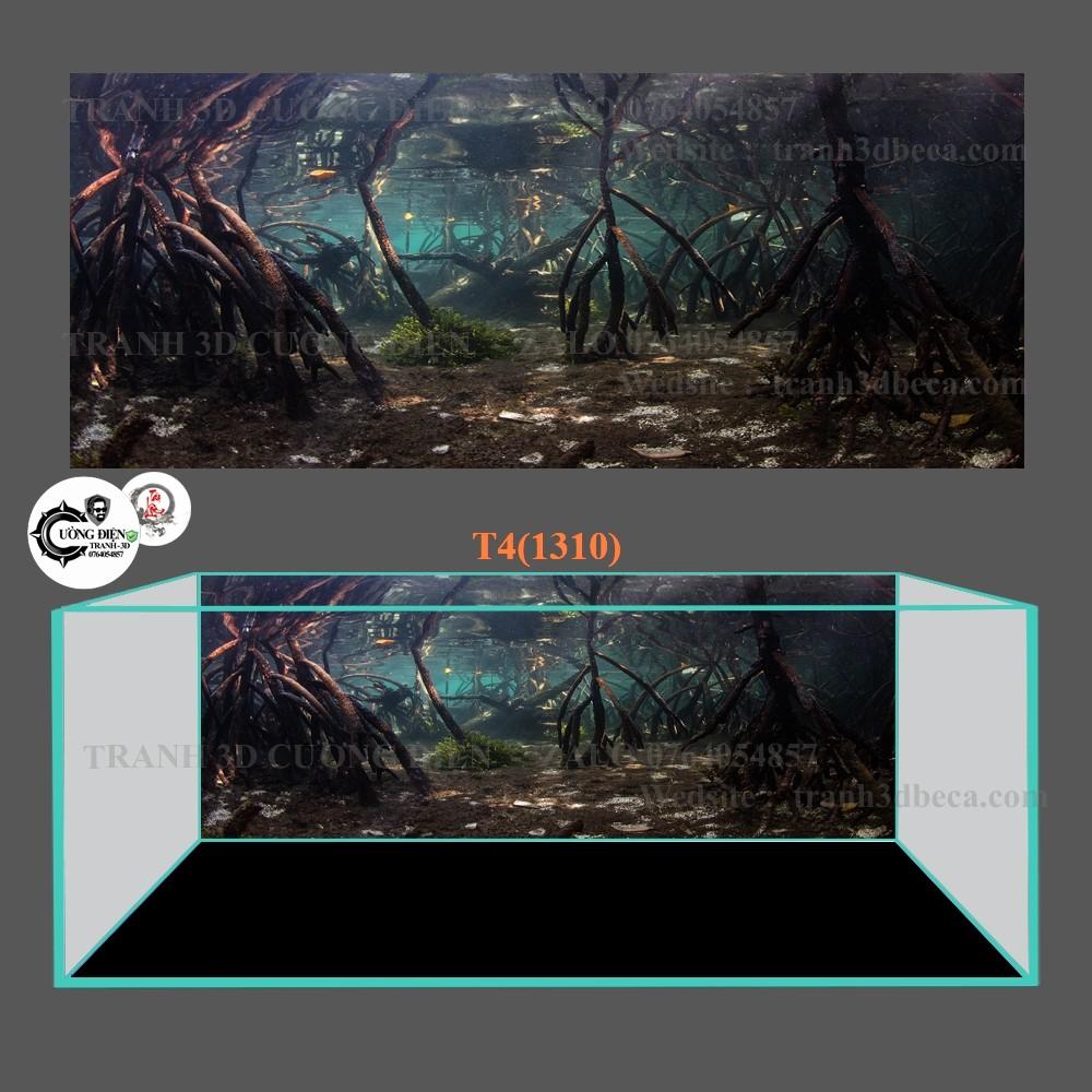 Tranh dán bể cá 3d nhiều kích thướt
