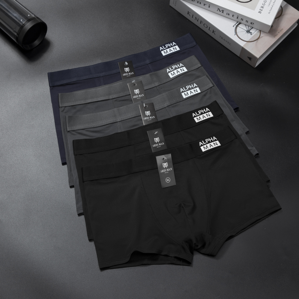 Quần boxer nam , quần lót đùi nam ALPHA 2.0 được làm bằng chất thun lạnh mềm mịn thấm hút mồ hôi co giãn 4 chiều