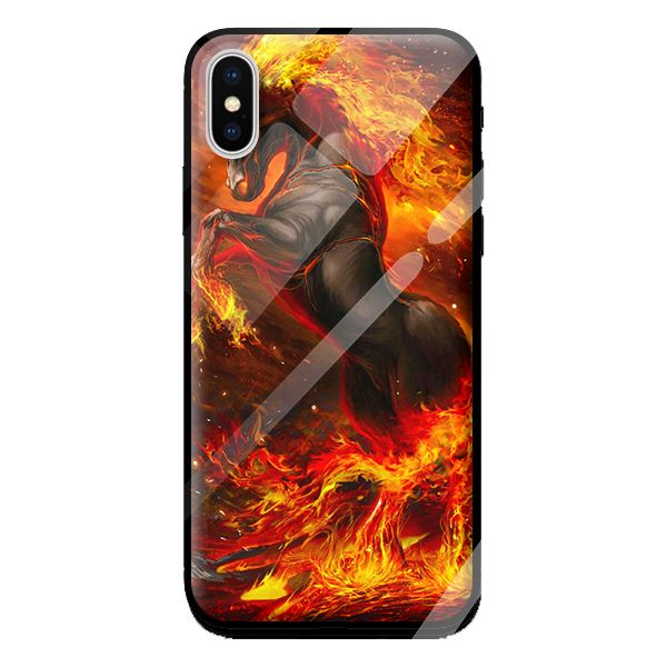 Ốp kính cho Iphone X mẫu NGỰA 13 - Hàng chính hãng
