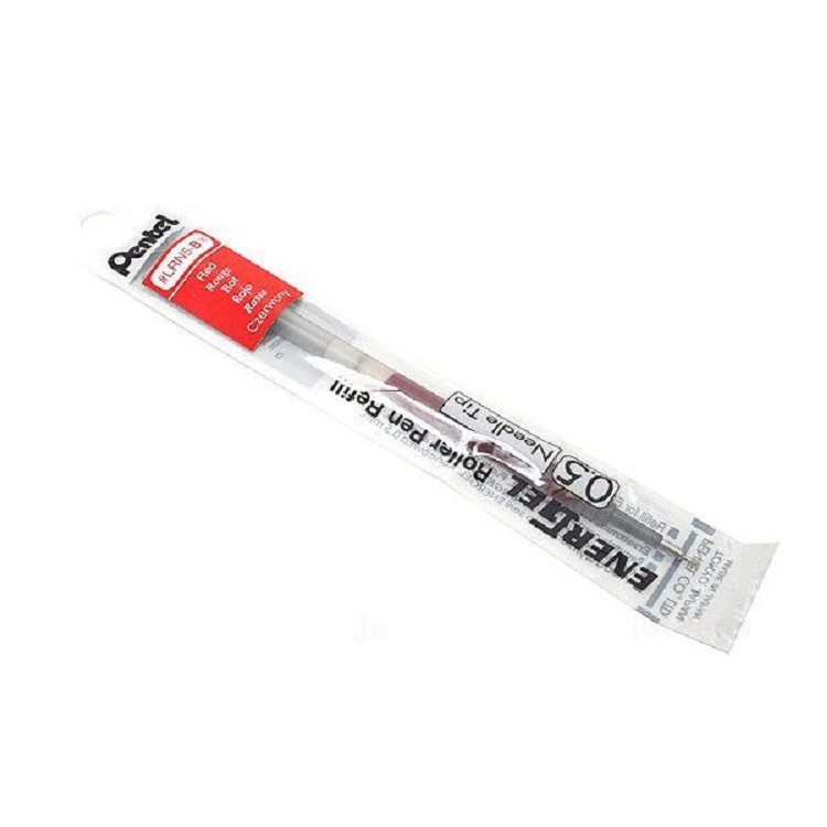 Ruột bút Pentel Energel Roller Pen Refill - Needle Tip 0.5mm - Màu đỏ (Red)