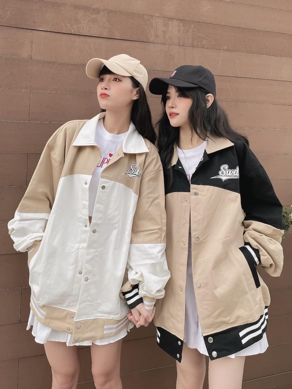 Áo Khoác Bomber BOB Jacket Form Rộng Vải Khaki Dày Dặn Phong Cách Ulzzang Unisex