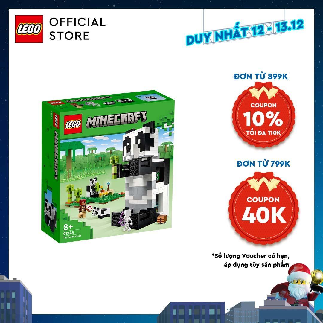 LEGO Minecraft 21245 Ngôi Nhà Gấu Trúc (553 Chi Tiết)