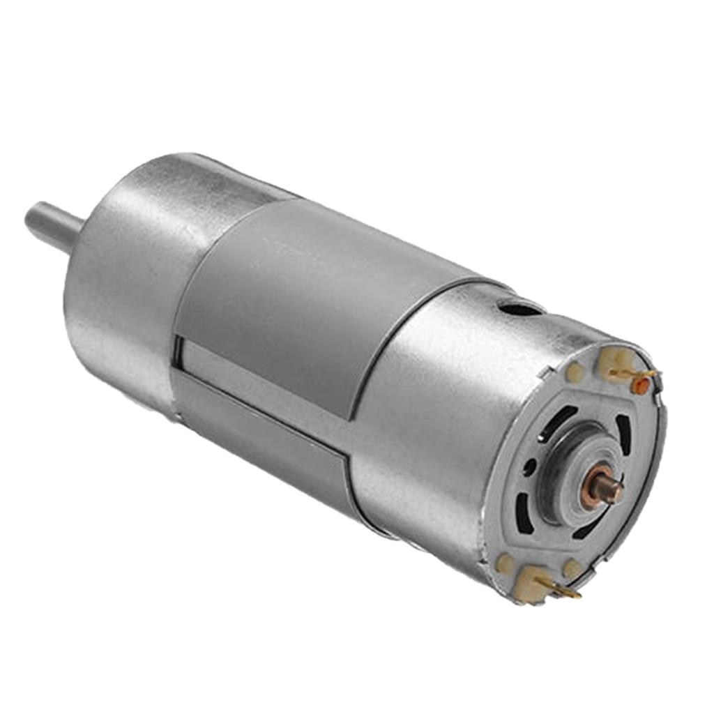 12VDC Động Cơ Giảm Tốc Mô-men Xoắn Cao Giảm Tốc Độ Động Cơ Giảm Tốc Trung Tâm Trục Đầu Ra