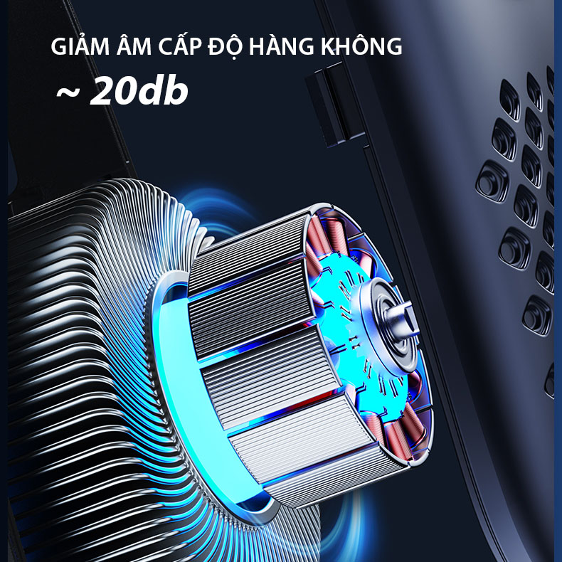 Quạt Đeo Cổ Siêu Mát BUMAS B103 - Quạt Gió Bao Phủ 360 Độ - Công Nghệ Chườm Lạnh Mới - Dung Lượng Pin Lớn - Hàng Chính Hãng