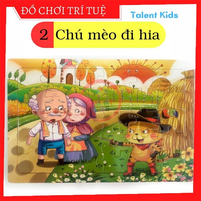 Đồ chơi xếp hình, tranh ghép hình 30 mảnh bằng gỗ cho bé 3 4 5 tuổi giúp bé phát triển trí tuệ