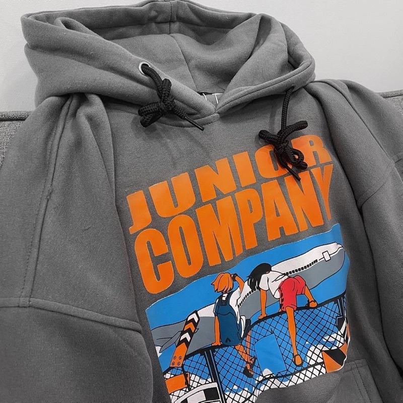 Hoodie company xám nỉ