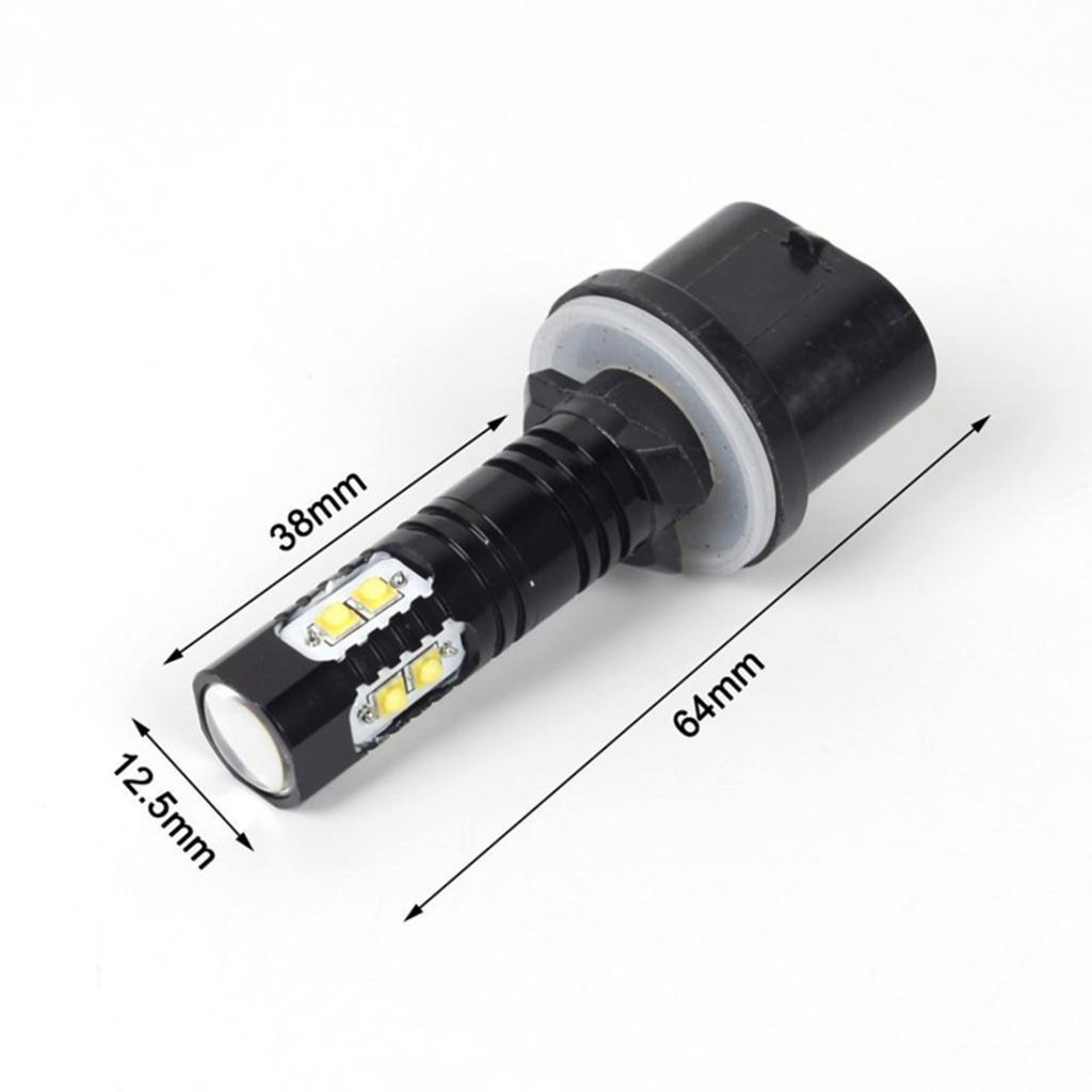 2X 50W 6000K Fog Driving Light Bulbs High Power LED DRL Conversion Kit