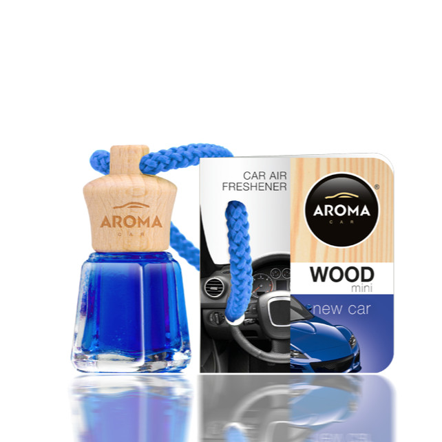 Tinh dầu treo ô tô Aroma Car Wood Mini 4ml - New Car ( tươi mới)