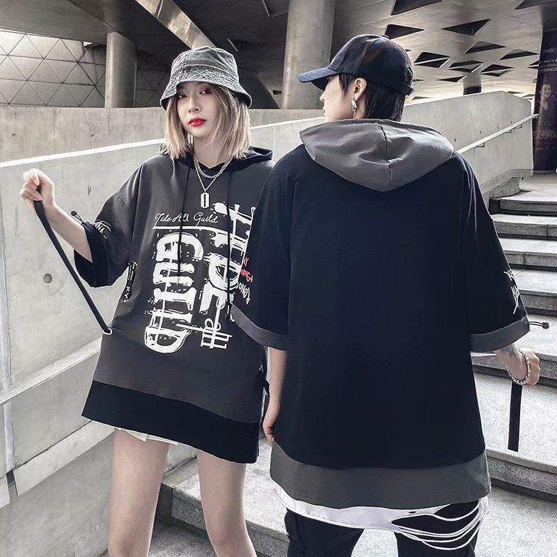 Áo Hoodie Ngắn Tay Phong Cách Năng Động Trẻ Trung Dành Cho Cả Nam Và Nữ 2 Màu