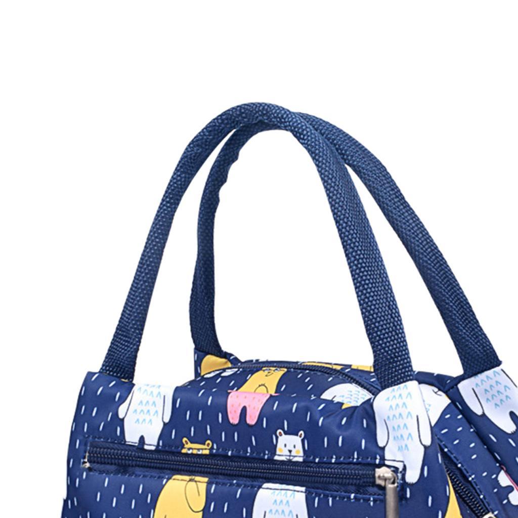 2x Portable Lunch Bag Student Lunch Box Picnic Case Storage Bag