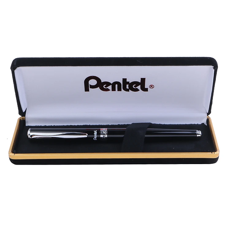 Bút ký cao cấp Pentel K611A-C nét 0.7mm thân bút màu đen - Mực xanh (Thiết kế nắp đậy) - Do Cty Golden Pen nhập khẩu