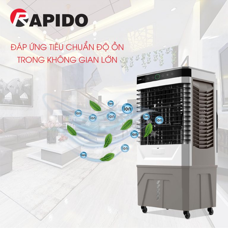Quạt điều hòa Everest 9000D chính hãng của Rapido, bảo hành toàn quốc 1 năm, tặng kèm 2 đá khô - Hàng chính hãng
