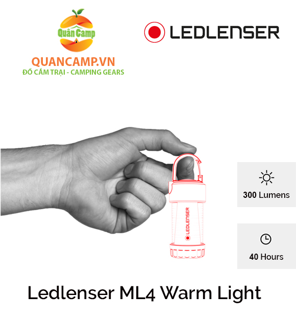 Đèn pin cắm trại Led Lenser ML4 300 lumens