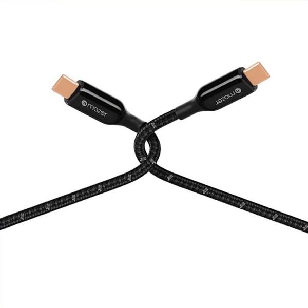 Dây Cáp Mazer Infinite.LINK 3 Pro Cable USB-C TO USB-C hỗ trợ sạc cho thiết bị lên tới 100W. Hàng Chính Hãng