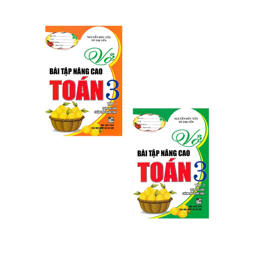 Combo Vở Bài Tập Nâng Cao Toán Lớp 3 - Tập 1 + 2
